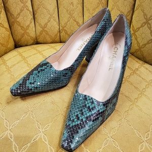 Chanel Snake Heels